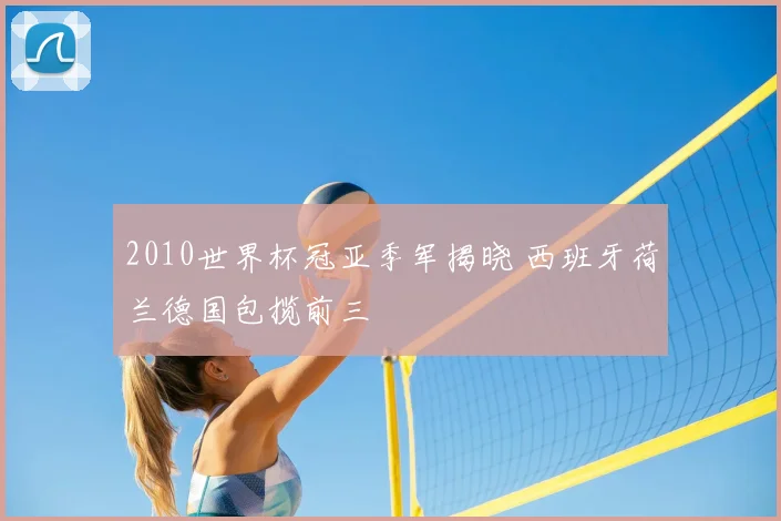 2010世界杯冠亚季军揭晓 西班牙荷兰德国包揽前三
