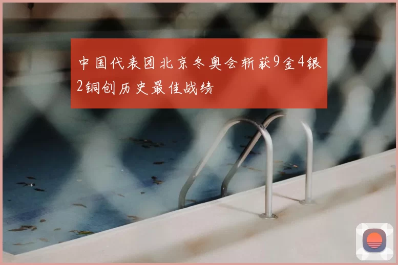 中国代表团北京冬奥会斩获9金4银2铜创历史最佳战绩